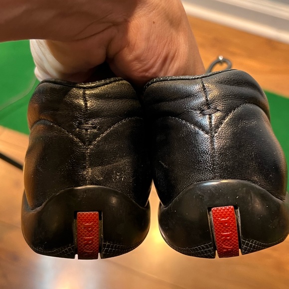 Prada Vibram Black Slip On Loafers size EU 39 US 8 - Picture 2 of 15